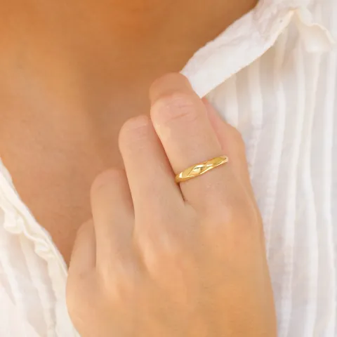 Ring aus vergoldetes Messing - Eliné