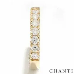 Elegant Brillant Trauring aus 14 Karat Gold 0,07 ct