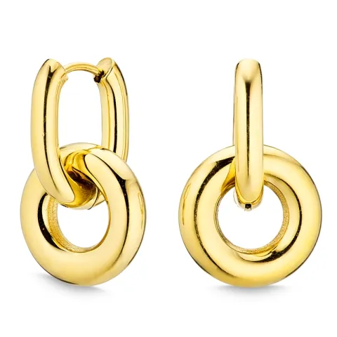 Wasserfester Ohrringe in vergoldetem Stahl - OCEANA