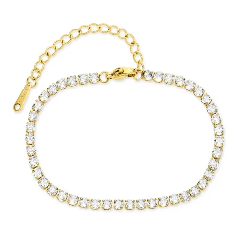 Wasserfest Tennisarmband aus vergoldetem Stahl - OCEANA