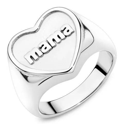 Wasserfest Herz Ring aus Stahl - OCEANA