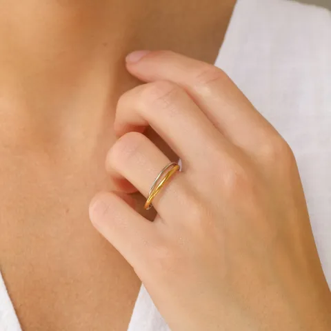 Wasserfest Ring aus vergoldetem Edelstahl - OCEANA