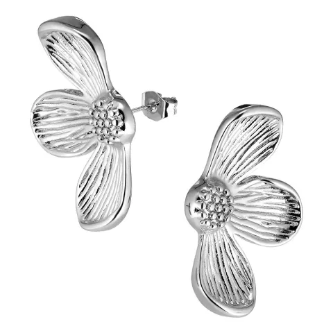 Wasserfester Blumen Ohrringe in Stahl - OCEANA