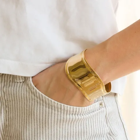Wasserfest Armband aus vergoldetem Stahl - OCEANA