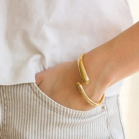 Wasserfest Armband aus vergoldetem Stahl - OCEANA
