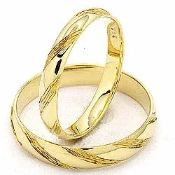 Trauringe aus 14 Karat Gold - set