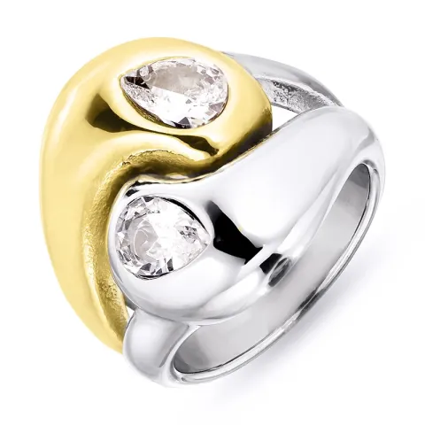 Wasserfest Ring aus vergoldetem Stahl - OCEANA