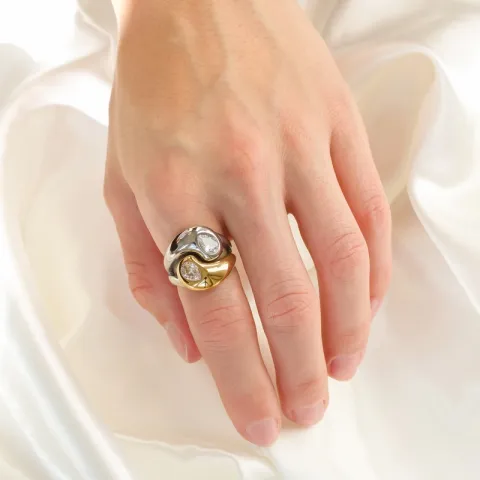 Wasserfest Ring aus vergoldetem Stahl - OCEANA