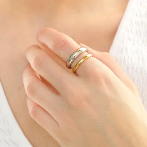 Wasserfest Ring aus vergoldetem Stahl - OCEANA
