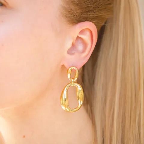 Wasserfester Ohrringe in vergoldetem Stahl - OCEANA