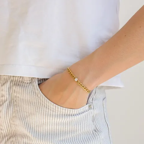 Wasserfest Armband aus vergoldetem Stahl - OCEANA