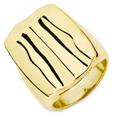 Wasserfest Ring aus vergoldetem Edelstahl - OCEANA