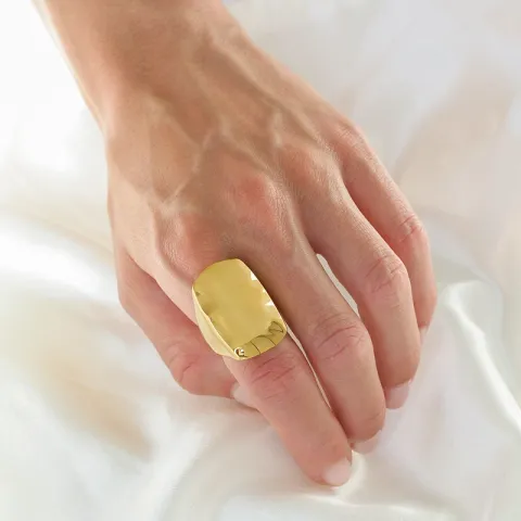 Wasserfest Ring aus vergoldetem Edelstahl - OCEANA