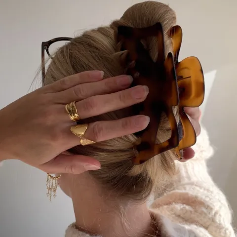 Wasserfest Ring aus vergoldetem Edelstahl - OCEANA