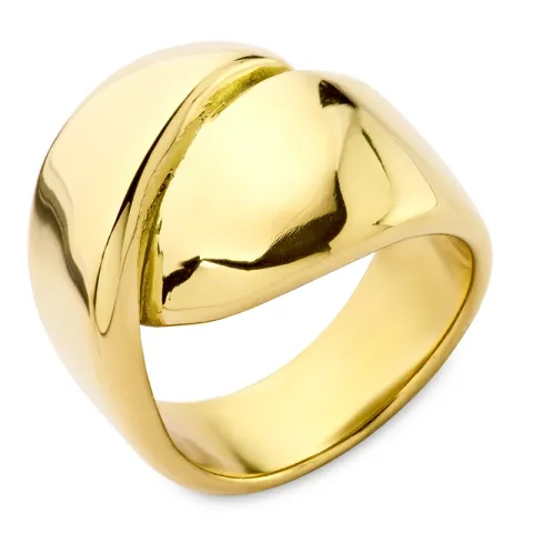 Wasserfest Ring aus vergoldetem Stahl - OCEANA