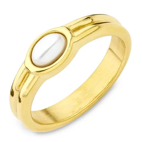 Wasserfest Ring aus vergoldetem Edelstahl - OCEANA