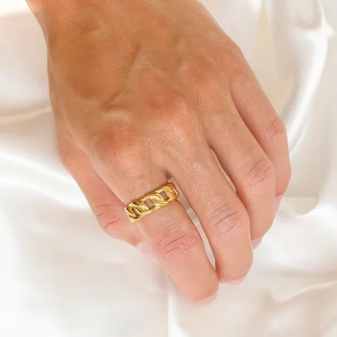 Wasserfest Ring aus vergoldetem Edelstahl - OCEANA