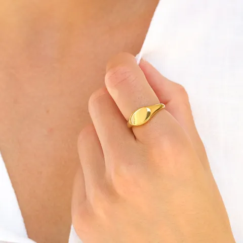 Wasserfest Ring aus vergoldetem Edelstahl - OCEANA