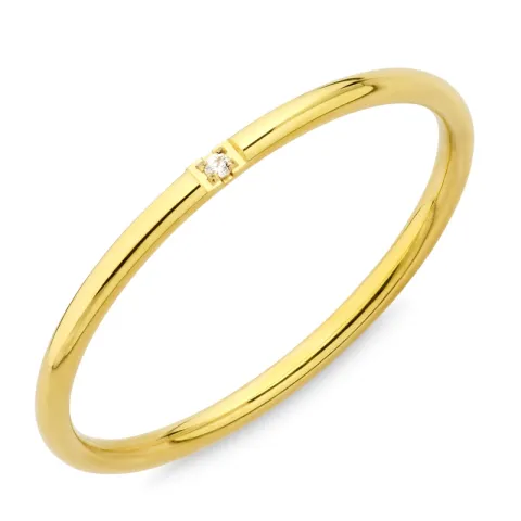Wasserfest Zirkon Ring aus vergoldetem Edelstahl - OCEANA