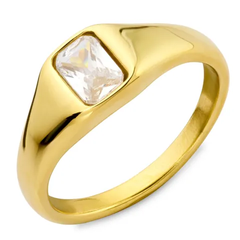 Wasserfest Ring aus vergoldetem Edelstahl - OCEANA