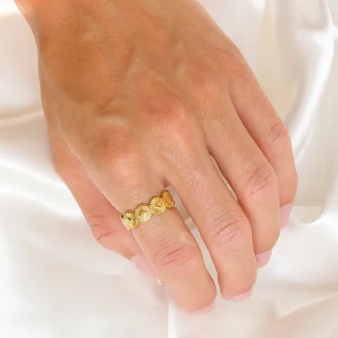 Wasserfest Ring aus vergoldetem Edelstahl - OCEANA