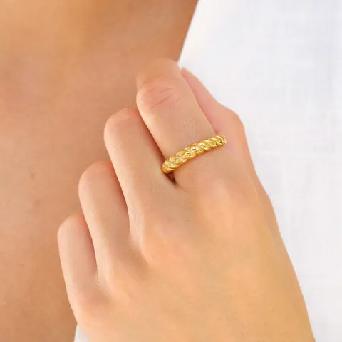 Wasserfest Ring aus vergoldetem Edelstahl - OCEANA