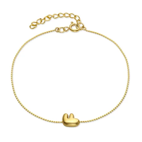 Wasserfest buchstab f Armband aus vergoldetem Stahl - OCEANA