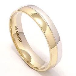 Kollektionsmuster Ring aus 14 Karat Weißgold mit 14 Karat Gold