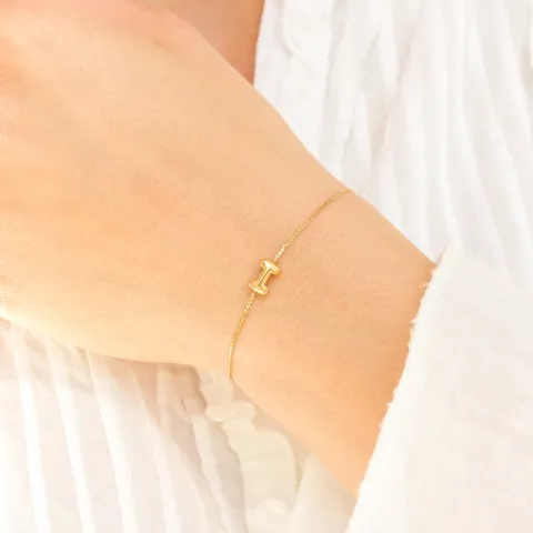 Wasserfest buchstab i Armband aus vergoldetem Stahl - OCEANA