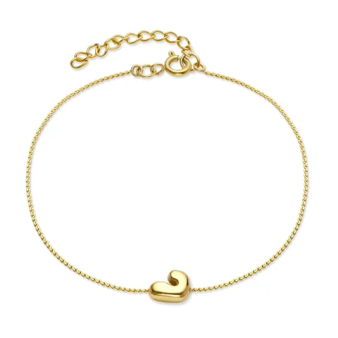 Wasserfest buchstab j Armband aus vergoldetem Stahl - OCEANA