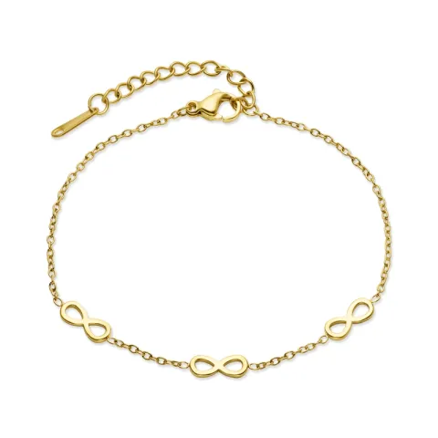 Wasserfest infinity Armband aus vergoldetem Stahl - OCEANA