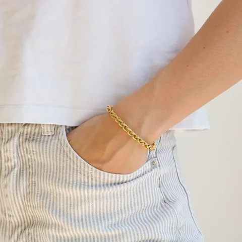 Wasserfest Armband aus vergoldetem Stahl - OCEANA