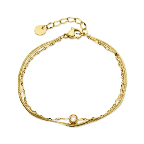 Wasserfest Armband aus vergoldetem Stahl - OCEANA