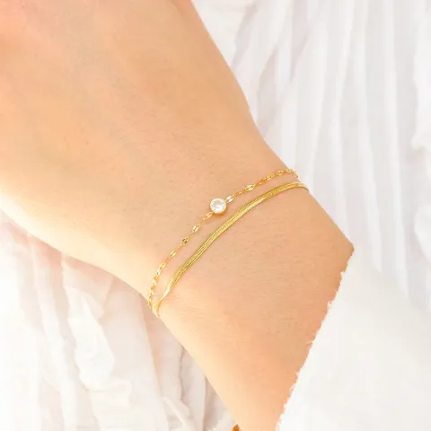 Wasserfest Armband aus vergoldetem Stahl - OCEANA