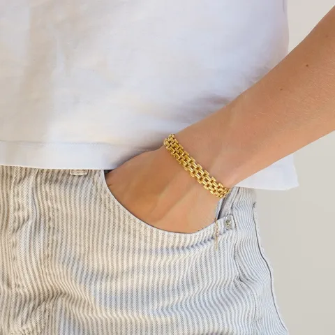 Wasserfest Armband aus vergoldetem Stahl - OCEANA