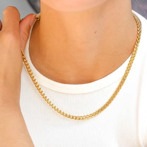 Wasserfest Halskette aus vergoldetem Stahl - OCEANA