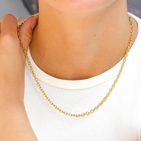 Wasserfest Halskette aus vergoldetem Stahl - OCEANA