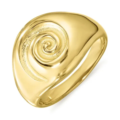 Wasserfest Ring aus vergoldetem Stahl - OCEANA