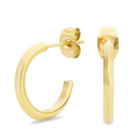 17 mm Wasserfester Halbkreolen in vergoldetem Stahl - OCEANA