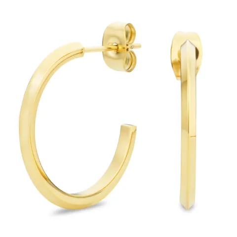 23 mm Wasserfester Halbkreolen in vergoldetem Stahl - OCEANA