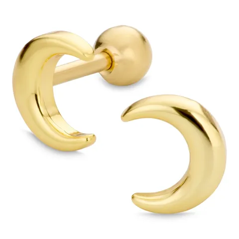 Wasserfester Mond helix piercing in vergoldetem Stahl - OCEANA