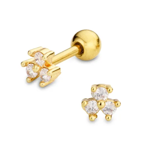 Wasserfester helix piercing in vergoldetem Stahl - OCEANA