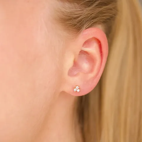 Wasserfester helix piercing in vergoldetem Stahl - OCEANA