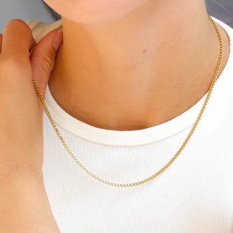 Wasserfest Halskette aus vergoldetem Stahl - OCEANA