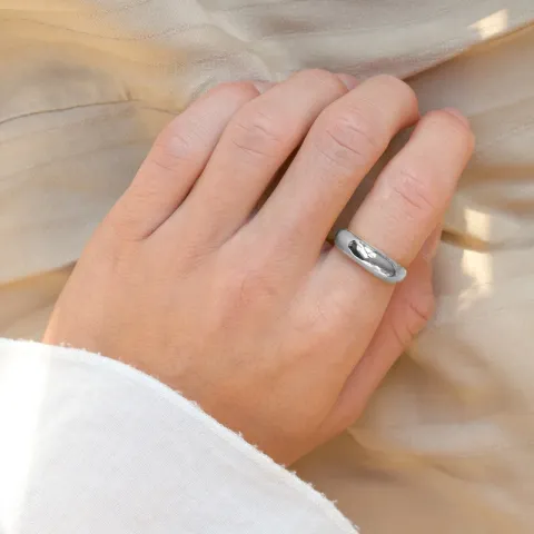 Wasserfest Ring aus Stahl - OCEANA