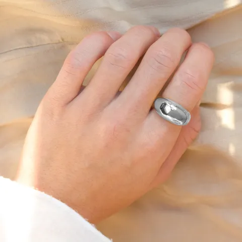 Wasserfest Ring aus Stahl - OCEANA