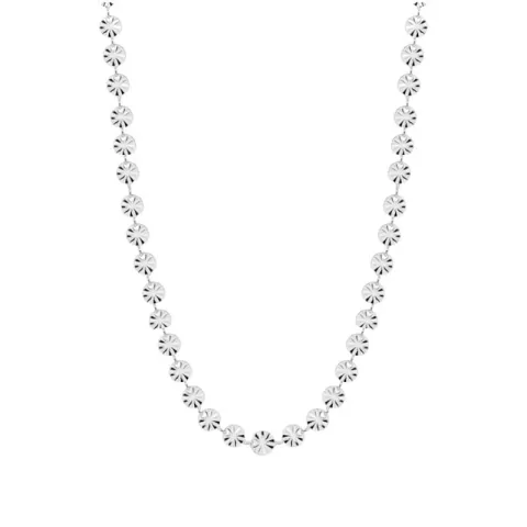 Wasserfest runder Halskette aus Stahl - OCEANA