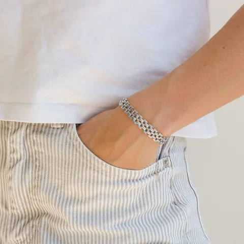 Wasserfest Armband aus Stahl - OCEANA