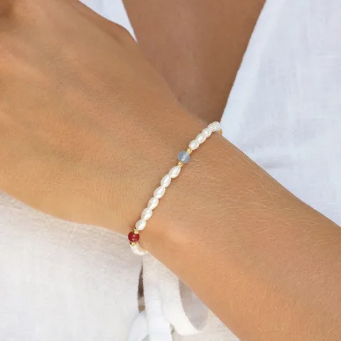 Wasserfest Fußkette aus vergoldetem Edelstahl 23,5 +3 cm x 4,5mm  - OCEANA