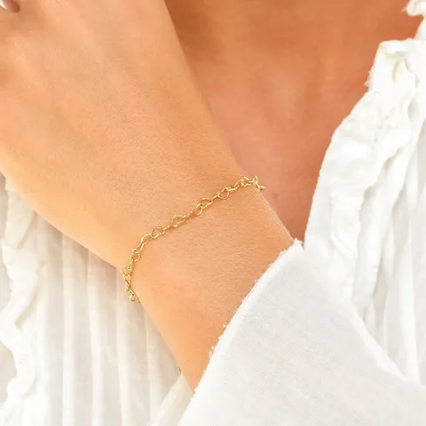 Herz Armband aus vergoldetem Stahl - OCEANA